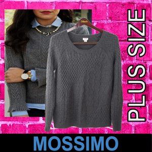 MOSSIMO SUPPLY CO. Vintage Crew Neck Cable Knit Sw